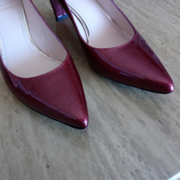 STUART WEITZMAN Ruby Red Patent Pointy heels - Picture 8 of 8